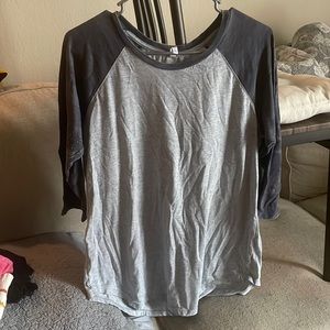 3/4 sleeve baseball tee